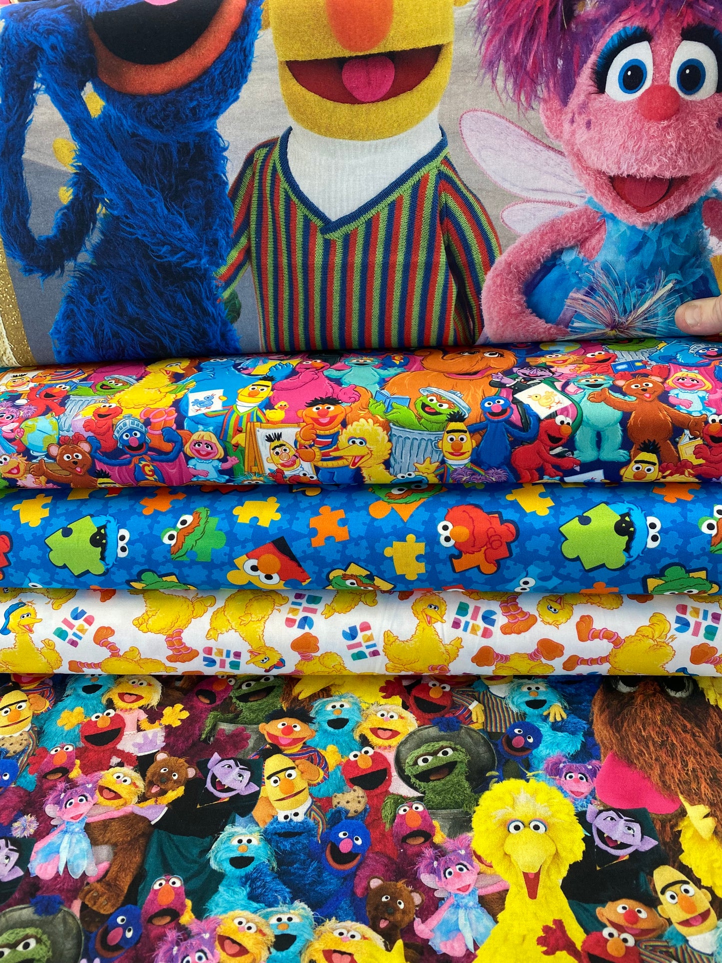 Licensed Sesame Street 36" Panel 1649 27535-X Cotton Woven Panel