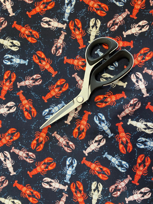 This & That Lobsters Navy 27249N Cotton Woven Fabric