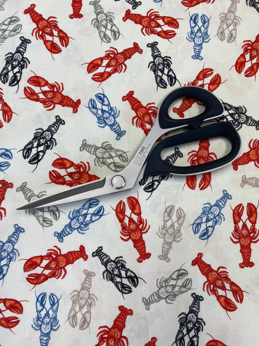 This & That Lobsters White 27249E Cotton Woven Fabric