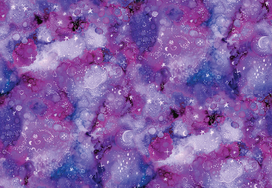 Arctic Wonder by Arrolynn Weiderhold Marble Purple w/Silver Glitter    19438-PUR-CTN-D Cotton Woven Fabric