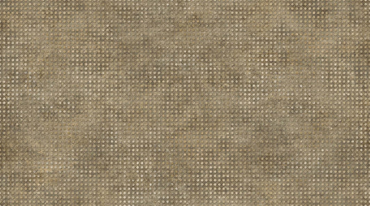 Heavy Metal Stonehenge by Linda Ludovico Metal Dots Gold 23739M-32-Gold Cotton Woven Fabric