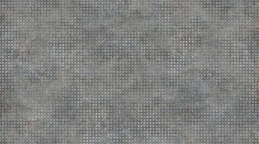 Heavy Metal Stonehenge by Linda Ludovico Metal Dots Pewter   23739M-95-Pewter Cotton Woven Fabric