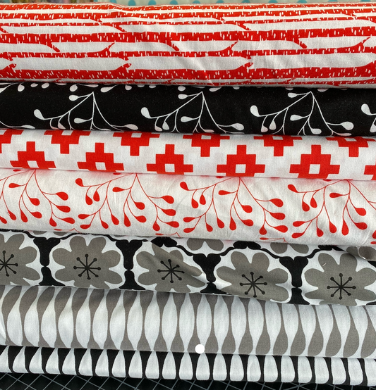 Mod Studio by Holli Zollinger  Gray Stripes C3572-GRAY Cotton Woven Fabric