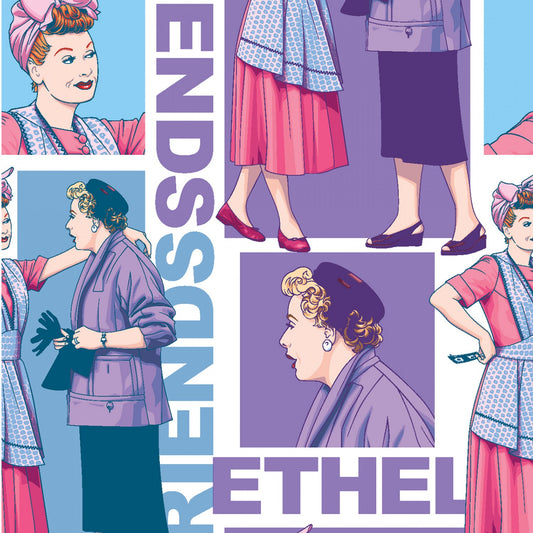 Licensed Nickelodeon I Love Lucy Ethel BFF 76047A620715 Cotton Woven Fabric