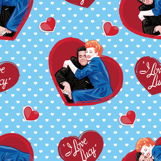 Licensed Nickelodeon I Love Lucy Ricky Heart Toss    76351A620715 Cotton Woven Fabric