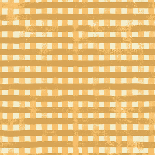 Midnight Flora by Melissa Lowry Plaid Dark Gold Y3390-69 Cotton Woven Fabric