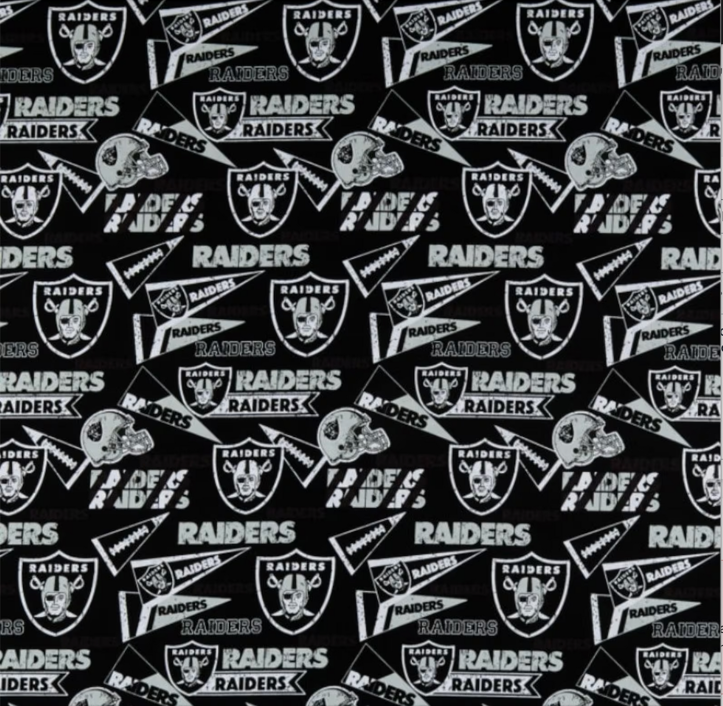 NFL Las Vegas Raiders 14448D 60" Cotton Woven Fabric