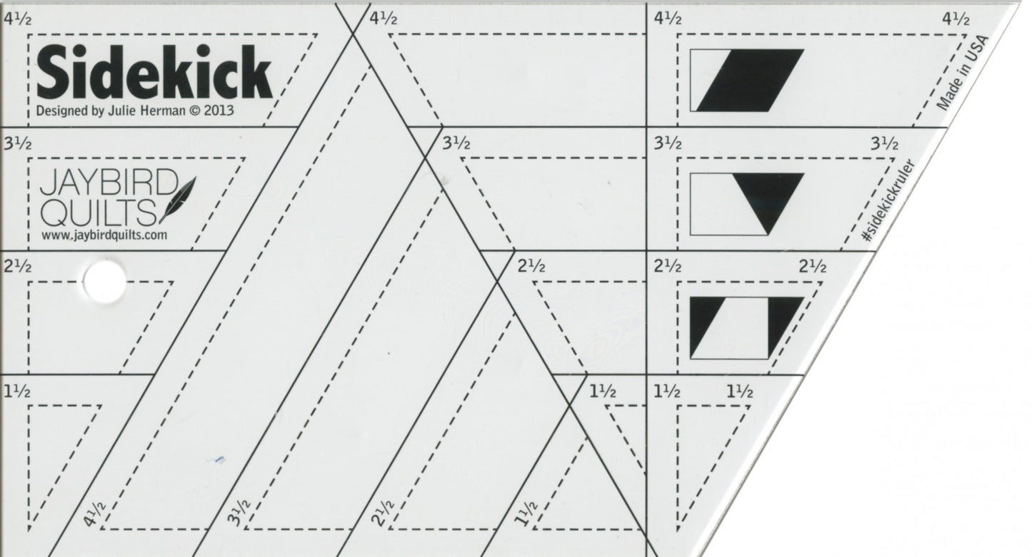 Jaybird Quilts Sidekick Ruler JBQ202 by Julie Herman