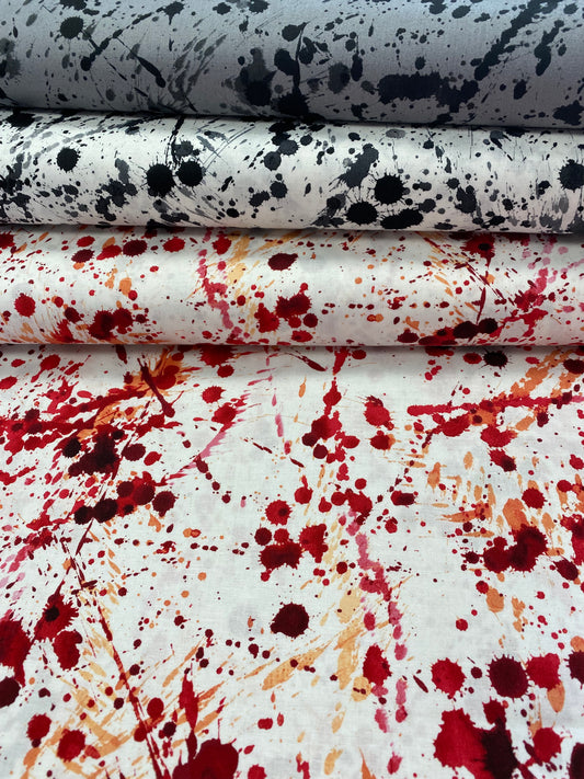 Haunted House  Slashed Smoke  8998b   Cotton Woven Fabric