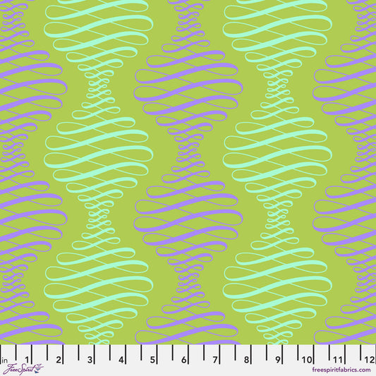 Parisville DEJA VU by Tula Pink  Spencer Stripe Pistachio    PWTP194.Pistashio Cotton Woven Fabric