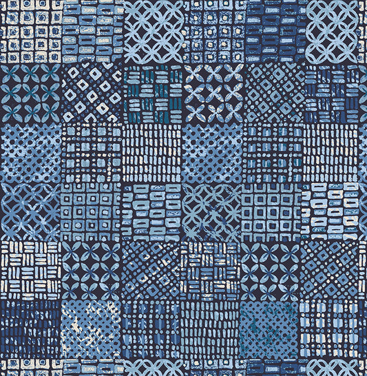 Indigo West Sunrise Tapa Indigo 9010b Cotton Woven Fabric