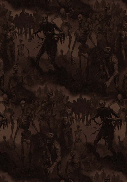 Haunted House Tombsday Ruddy Mud 8999c Cotton Woven Fabric