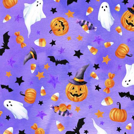 Boo Candy Punch U4980H-474-Punch Cotton Woven Fabric