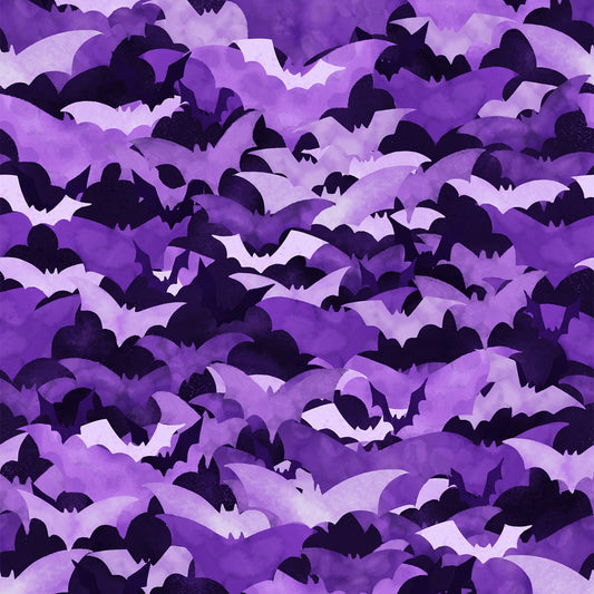 Boo Bats Punch U4981H-474-Punch Cotton Woven Fabric
