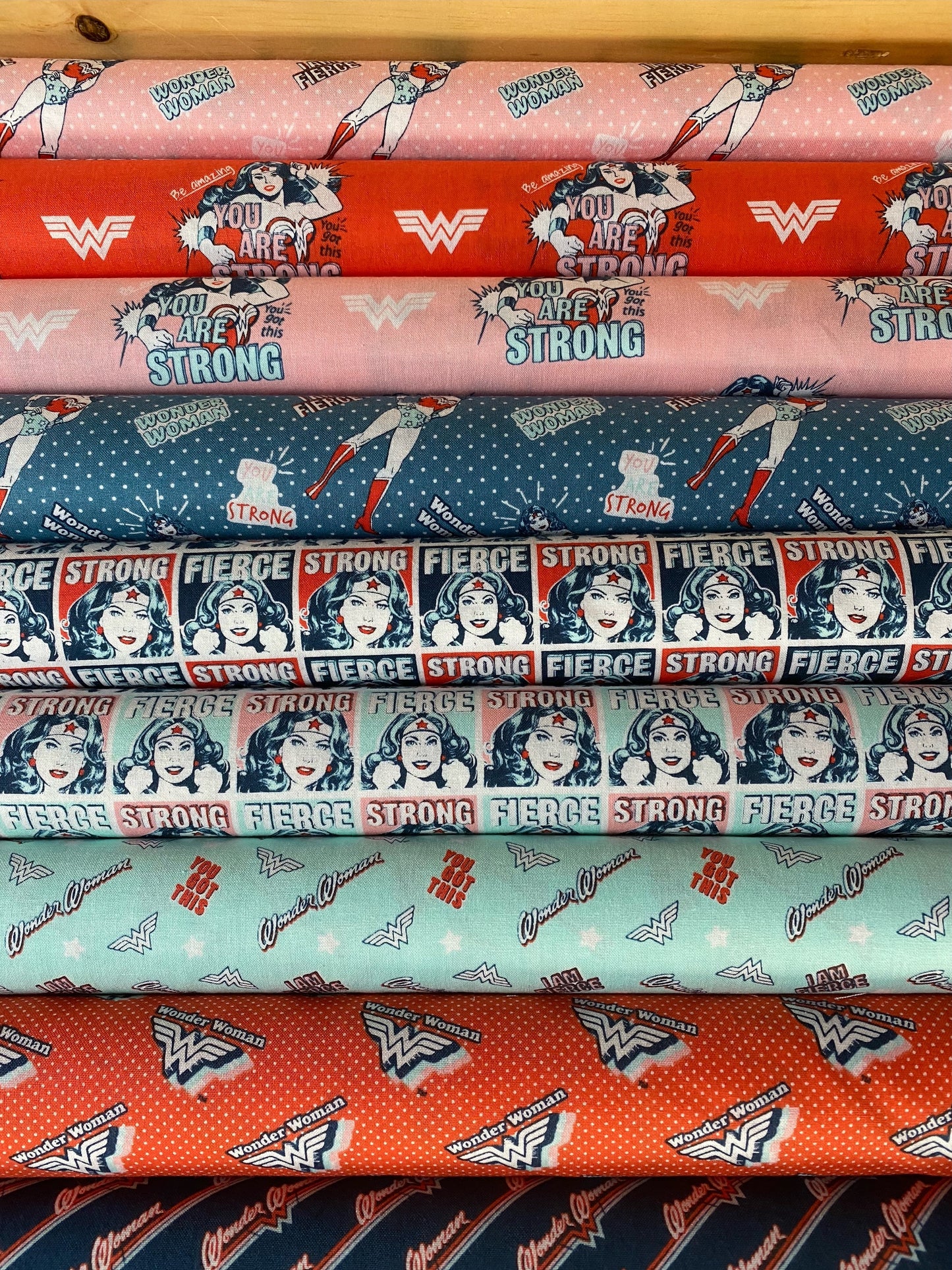 Licensed Wonder Woman 2 Fierce & Strong Light    23400882-1 Cotton Woven Fabric
