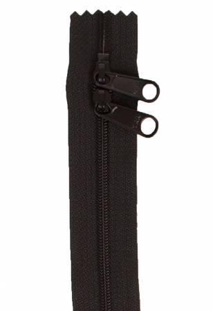 30" Double Slide Handbag Zipper Black ZIP30-105