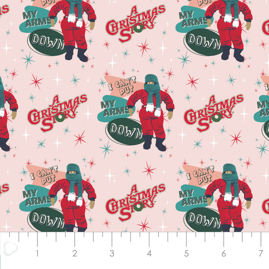 Licensed Character Winter Holiday III A Christmas Story Snow Suit Pink    23140124-01 Cotton Woven Fabric