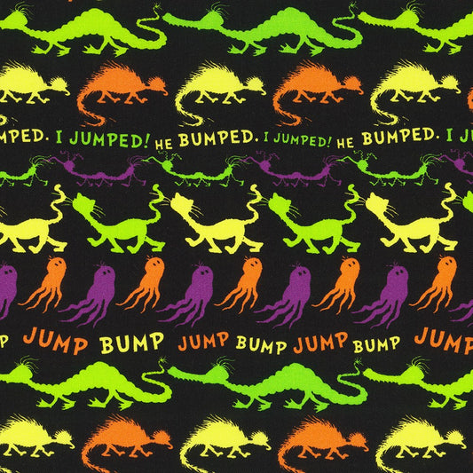 Halloween Growls, Yowls and Howls by Dr. Seues Enterprises ADED-21643-282 SPOOKY Cotton Woven Fabric