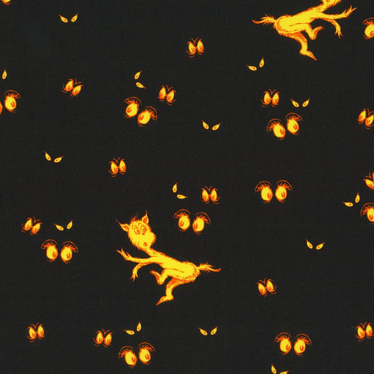 Halloween Growls, Yowls and Howls by Dr. Seues Enterprises ADED-21644-282 SPOOKY Cotton Woven Fabric