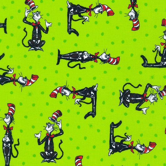 Halloween Growls, Yowls and Howls by Dr. Seues Enterprises ADED-21645-282 SPOOKY Cotton Woven Fabric