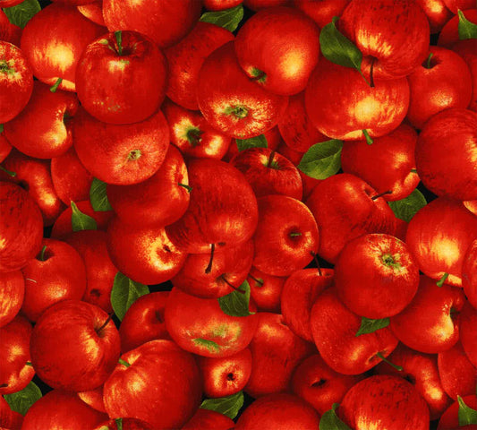 Market Place Digital Apples 594951 Cotton Woven Fabric