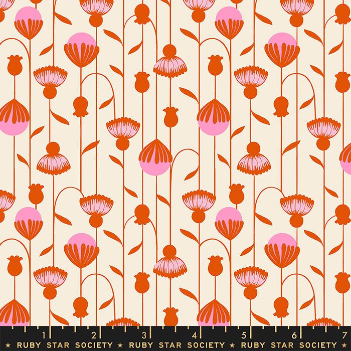 Backyard by Sarah Watts of Ruby Star Society Arches Fire    RS2089-11 Cotton Woven Fabric