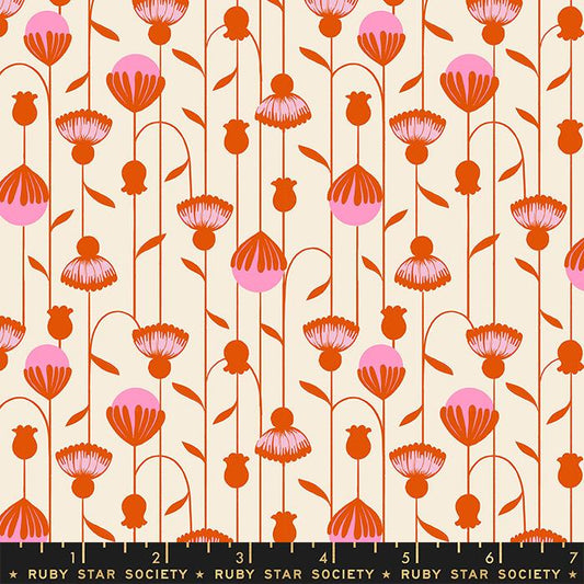Backyard by Sarah Watts of Ruby Star Society Arches Fire    RS2089-11 Cotton Woven Fabric