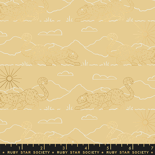 Reign by Rashida Coleman Hale of Ruby Star Society Aristocat Sand Metallic    RS1031-11M Cotton Woven Fabric