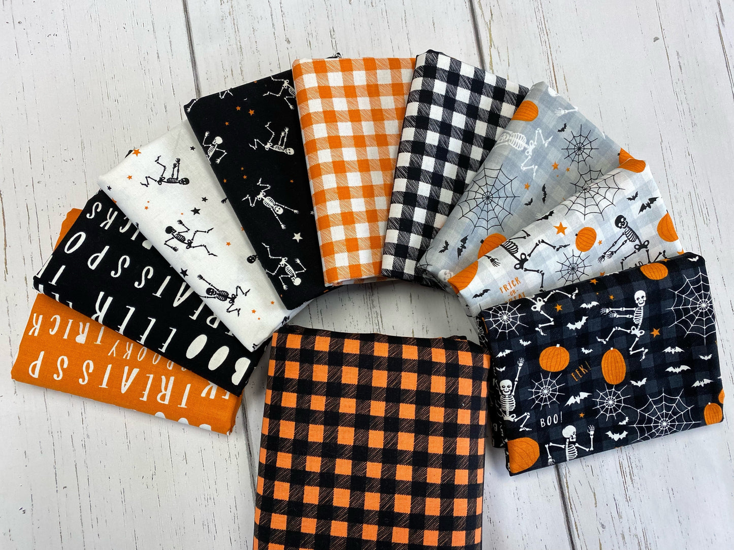 Bad to the Bone by My Minds Eye Gingham Orange    C11925R-ORANGE Cotton Woven Fabric