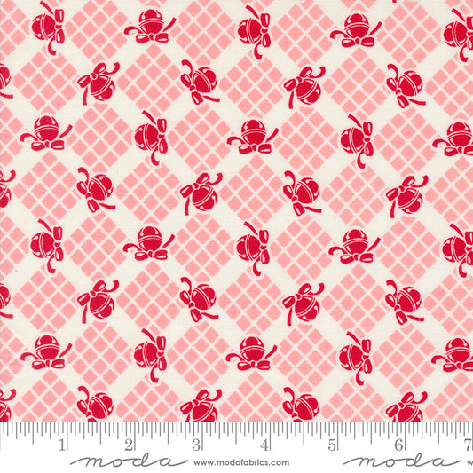 PREORDER ITEM - EXPECTED MAY 2024: Kitty Christmas by Urban Chiks Bells, Checks and Plaids Cheeky    31203.13 Cotton Woven Fabric