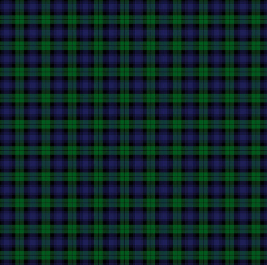 Totally Tartan Yarn Dyed Slightly Brushed Twill Black Watch Green Multi W24508-76 Cotton Woven Fabric