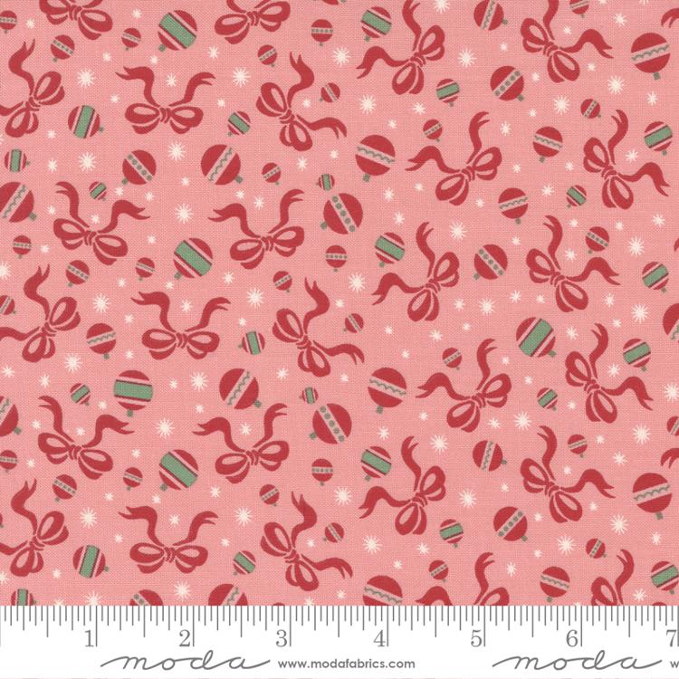 Holly Jolly by Urban Chiks Bobbles & Bows Pink    31183-15 Cotton Woven Fabric