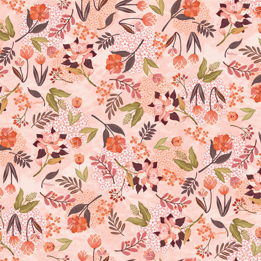 Canyon Birds by Jennifer Brinley Botanical Large Blush    6767-22 Cotton Woven Fabric