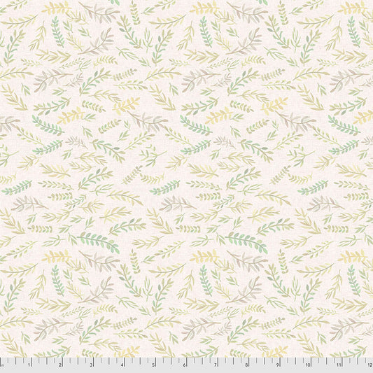 Farm Friends by Mia Chavro Branches Ivory    PWMC002.XIVORY Cotton Woven Fabric