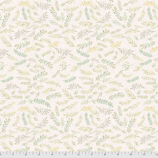 Farm Friends by Mia Chavro Branches Ivory PWMC002.XIVORY Cotton Woven Fabric