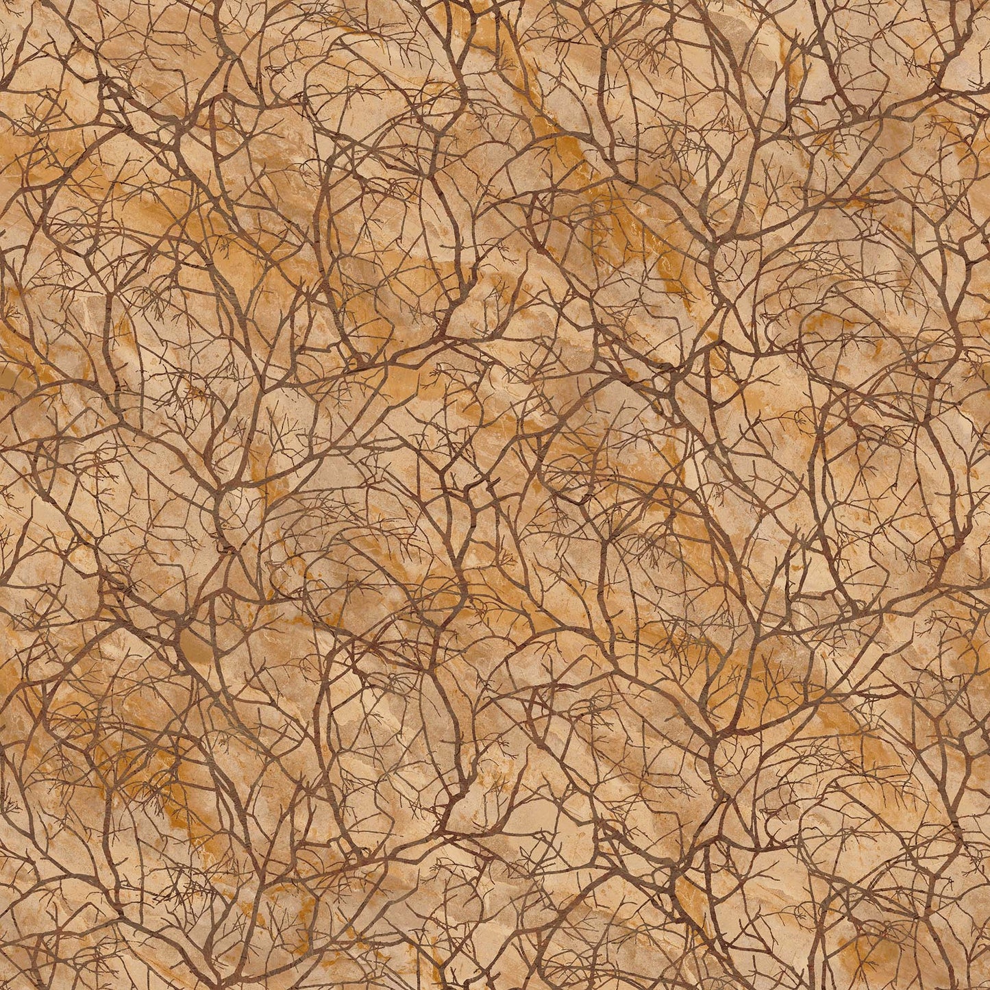 Windswept Stonehenge by Linda Ludovico Branches Tan    24933-14 Cotton Woven Fabric