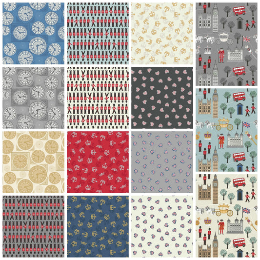 Britannia 10" Squares Bundle of 42 Cotton Woven