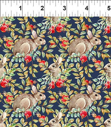 Hedgehog Hollow Bunnies 5HH-1 Cotton Woven Fabric
