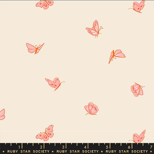 Flowerland by Melody Miller of Ruby Star Society Butterflies Natural    RS0072-11 Cotton Woven Fabric