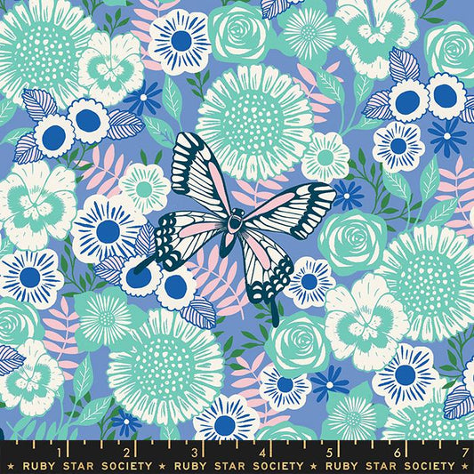 Backyard by Sarah Watts of Ruby Star Society Butterfly Garden Droid    RS2085-13 Cotton Woven Fabric