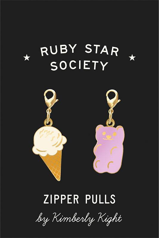 Ruby Star Society Zipper Pulls By Kimberly Kight RS7053