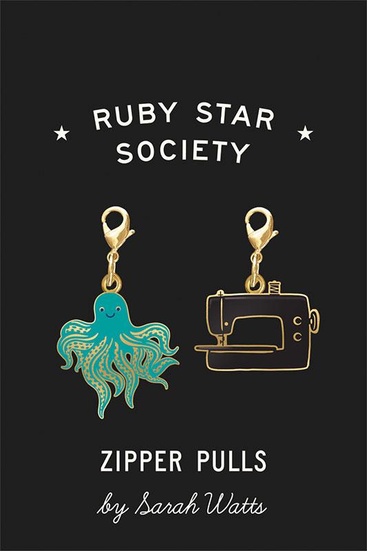 Ruby Star Society Zipper Pulls By Sarah Watts RS7055