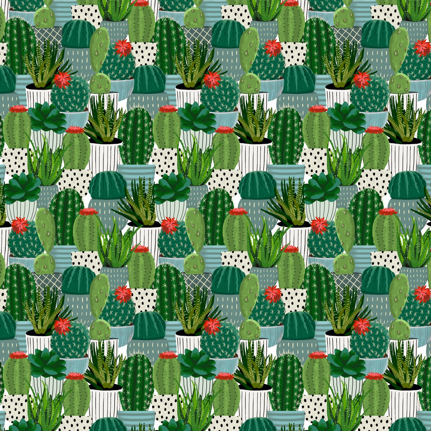 You Grow Girl by Jen Bucheli Cactus Green    2076-66 Cotton Woven Fabric