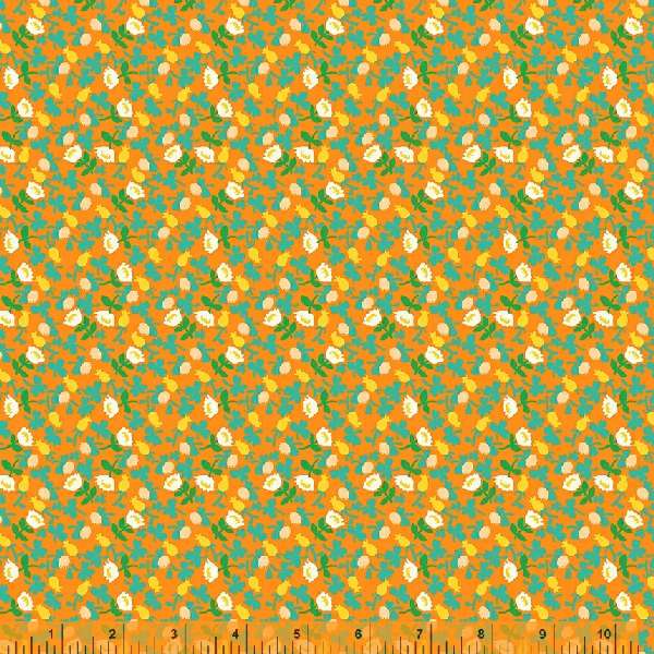 Lucky Rabbit by Heather Ross Calico Orange    37027A-9 Cotton Woven Fabric