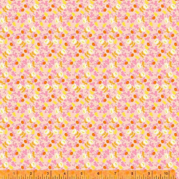Lucky Rabbit by Heather Ross Calico Pink    37027A-7 Cotton Woven Fabric