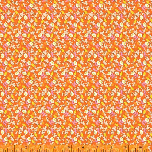 Lucky Rabbit by Heather Ross Calico Red Orange    37027A-12 Cotton Woven Fabric