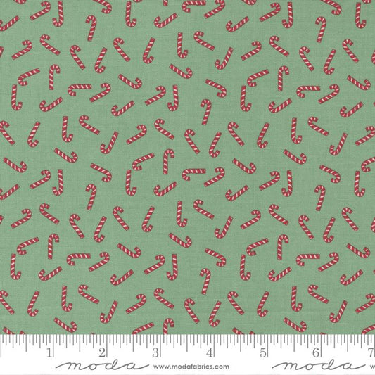 Holly Jolly by Urban Chiks Candy Cane Blender Lt Green 31185-14 Cotton Woven Fabric