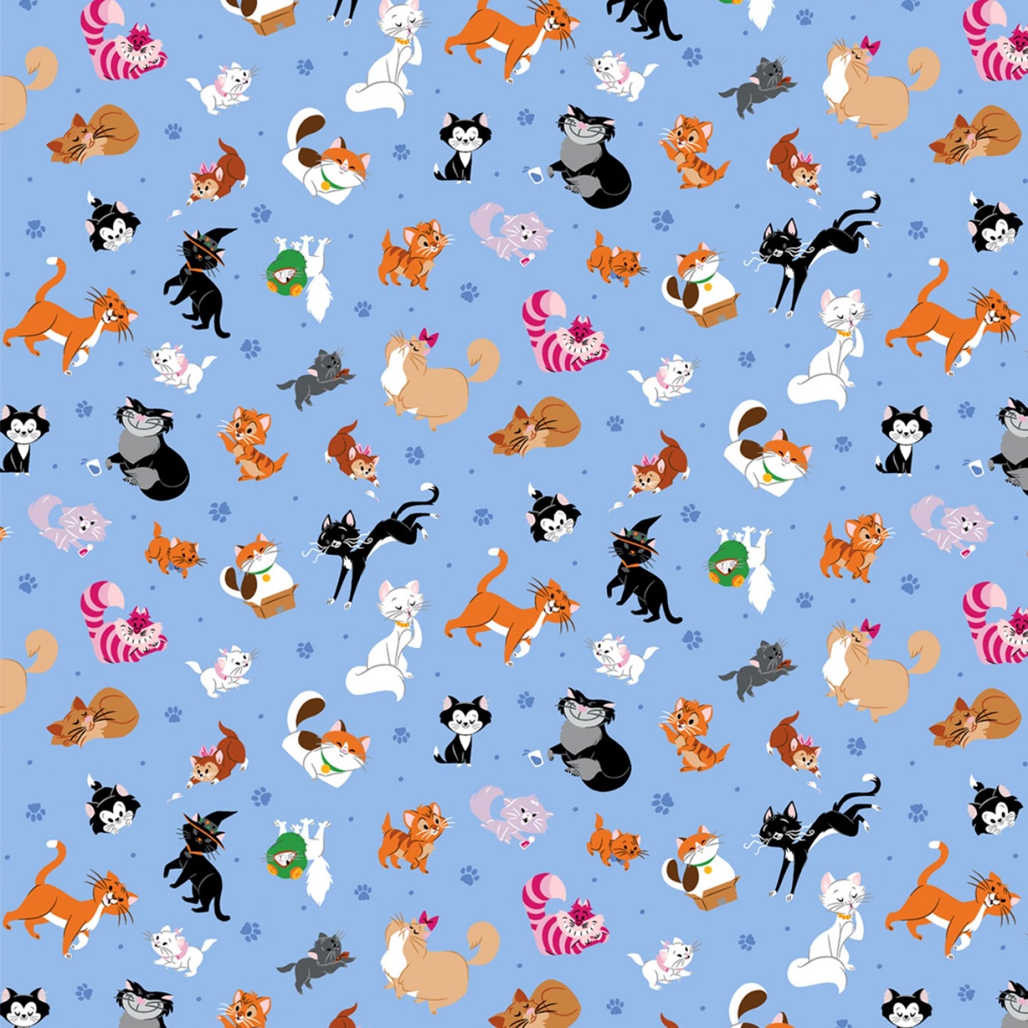 Licensed Disney Print Cats Packed    79099-A620710 Cotton Woven Fabric