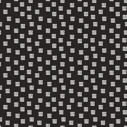 Mad Masquerade by J. Wecker Frisch Checkered Past Black    C11962R-BLACK Cotton Woven Fabric
