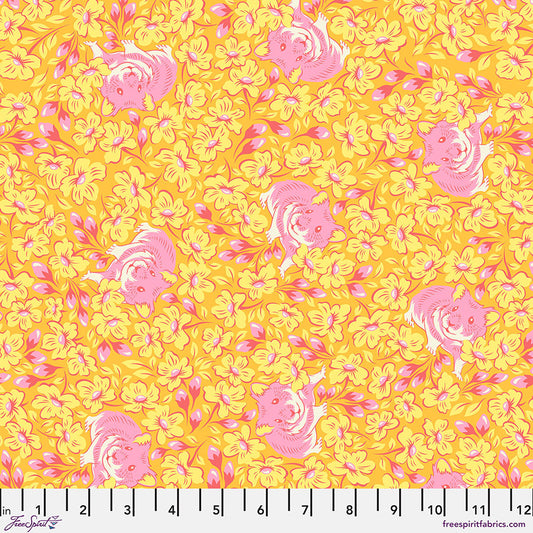 Besties by Tula Pink Chubby Cheeks Buttercup    PWTP218.BUTTERCUP Cotton Woven Fabric